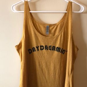 Mustard day dreamer tank top